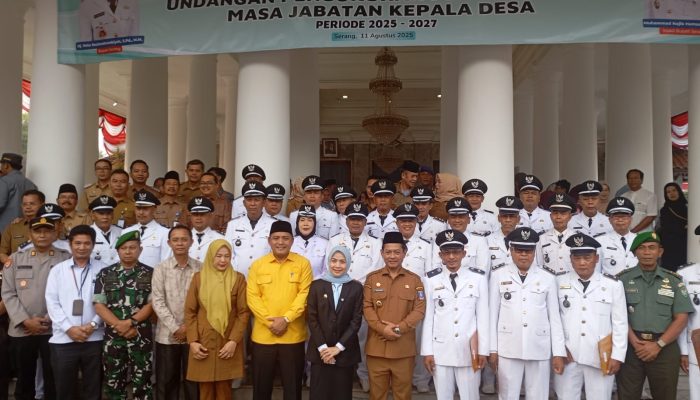 25 Kades di Serang Dikukuhkan, Bupati Minta Kades dan Masyarakat Gali Potensi