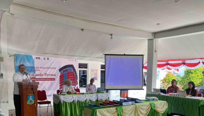 Inspektorat Kabupaten Serang Tunjuk Desa Cikande Permai sebagai Desa Percontohan Anti Korupsi