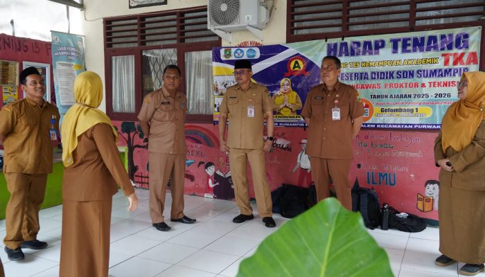 Plt Sekda Kota Cilegon Ahmad Aziz Monitoring TKA di SDN Sumampir, Sebenernya Tidak Wajib